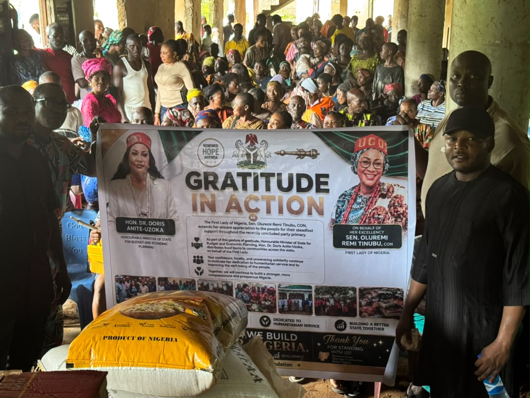 Gratitude in Action: Dr. Doris Uzoka-Anite Distributes Food Palliatives to Special Citizens in Oguta LGA on Behalf of First Lady Oluremi Tinubu